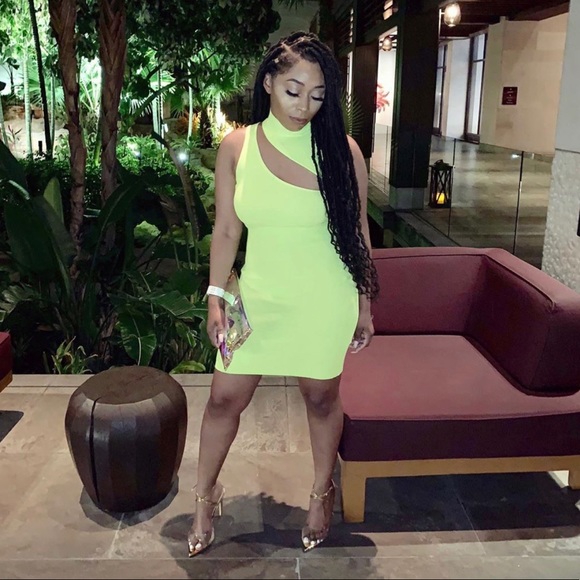 Neon Bodycon Dress - Picture 1 of 3